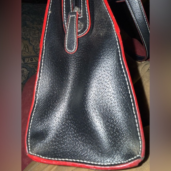 Tommy Hilfiger Black and Red Shoulder Bag - Picture 8 of 9